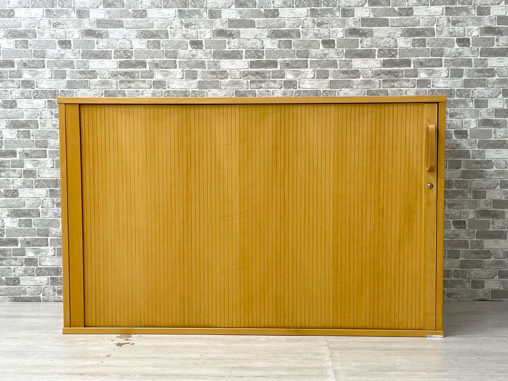 ラボファ Labofa 木製キャビネット ストレージ 蛇腹扉 デンマーク製 鍵なし 台座なし W116cm 北欧家具 C ●