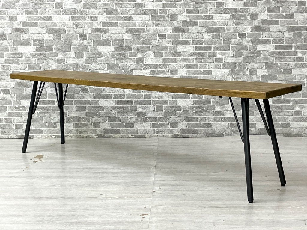 アクメファニチャー ACME Furniture グランビュー ベンチ GRANDVIEW BENCH オーク無垢材 スチール Lサイズ インダストリアル W150cm 定価￥50,600- ●