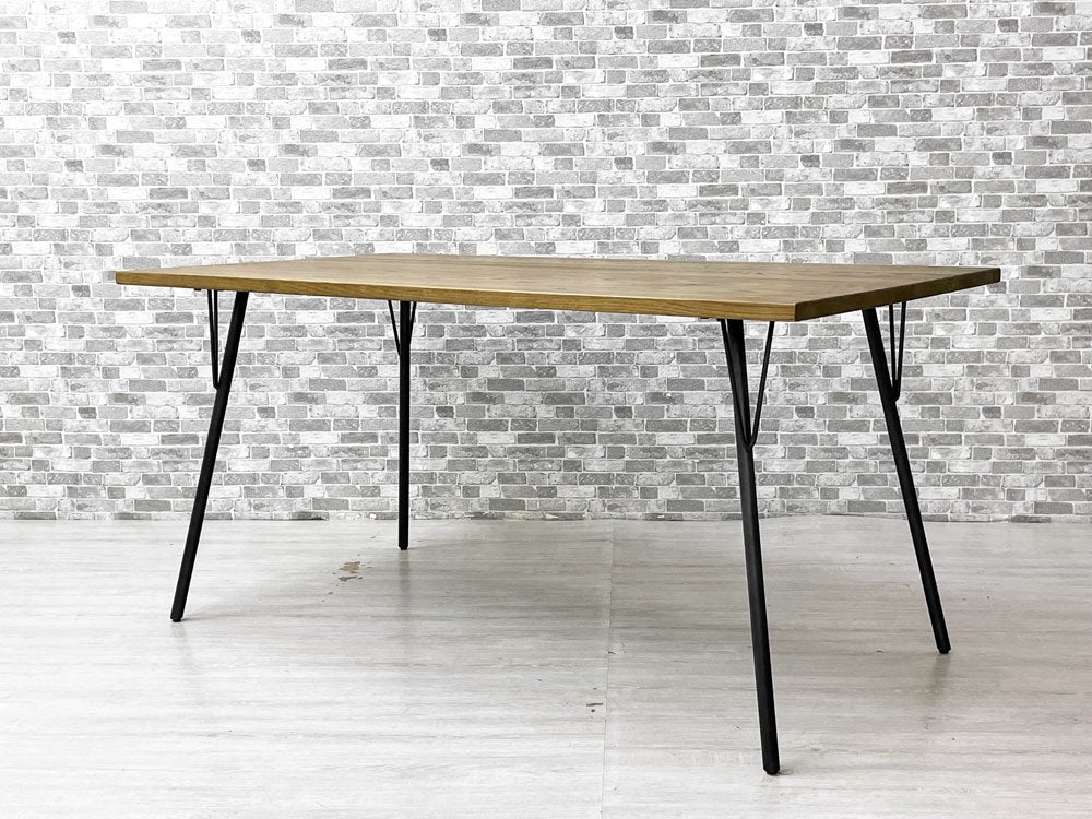 アクメファニチャー ACME Furniture グランビュー GRANDVIEW ダイニングテーブル オーク無垢材 スチール Mサイズ インダストリアル W150cm 定価￥91,300- ●