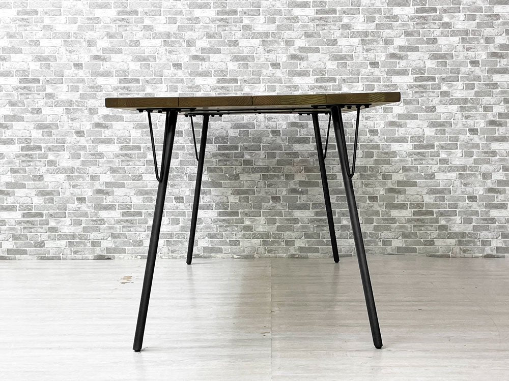 アクメファニチャー ACME Furniture グランビュー GRANDVIEW ダイニングテーブル オーク無垢材 スチール Mサイズ インダストリアル W150cm 定価￥91,300- ●