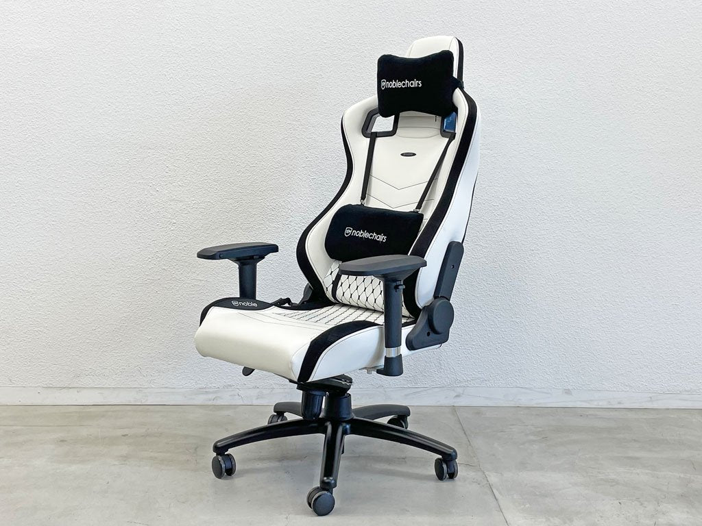 ノーブルチェア noblechairs エピック EPIC ゲーミングチェア ガス圧昇降 リクライニング 可動式 ヘッドレスト＆ランバーサポート 約7.0万円 〓