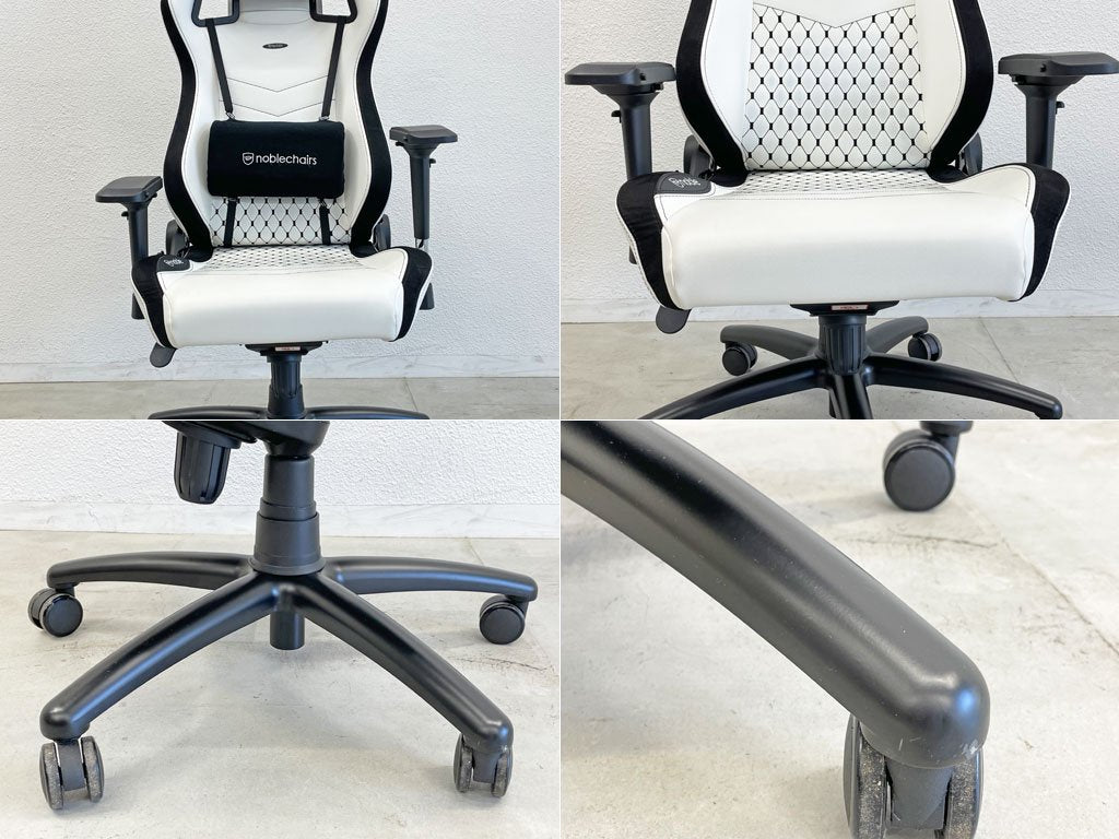 ノーブルチェア noblechairs エピック EPIC ゲーミングチェア ガス圧昇降 リクライニング 可動式 ヘッドレスト＆ランバーサポート 約7.0万円 〓