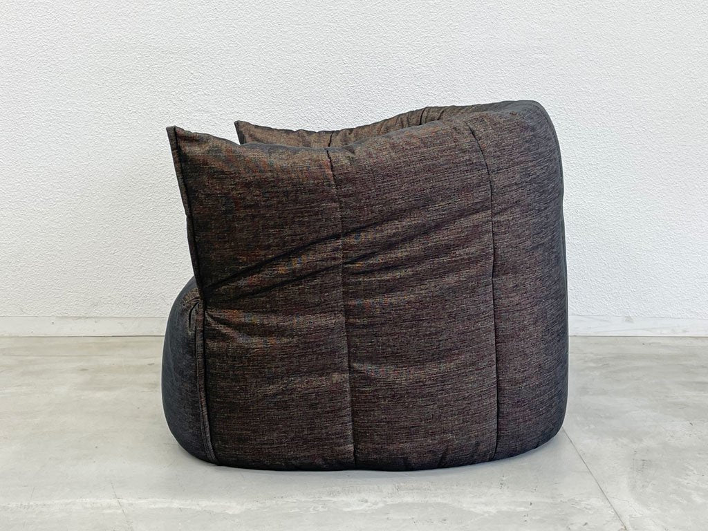 リーンロゼ ligne roset ブリガンタン ROSETBrigantin 1シーター ソファ ファブリック ミッシェル・デュカロワ 美品 専用イージーカバー付 〓