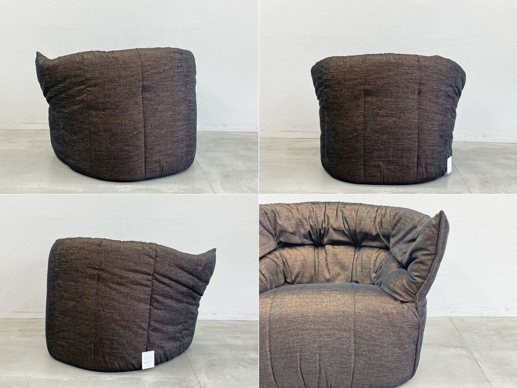 リーンロゼ ligne roset ブリガンタン ROSETBrigantin 1シーター ソファ ファブリック ミッシェル・デュカロワ 美品 専用イージーカバー付 〓