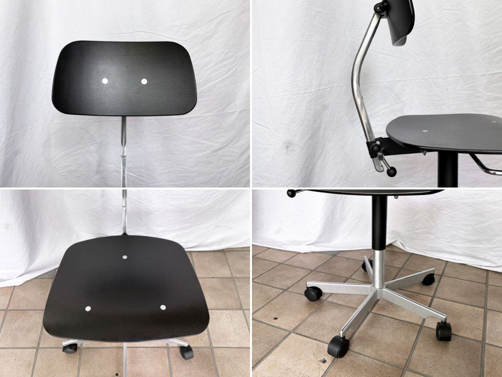 エンゲルブレヒト Engelbrechts ケヴィチェア KEVI CHAIR 2533 ブラック デスクチェア 5本脚 ヨルゲン・ラスムセン デンマーク 北欧家具 ◇