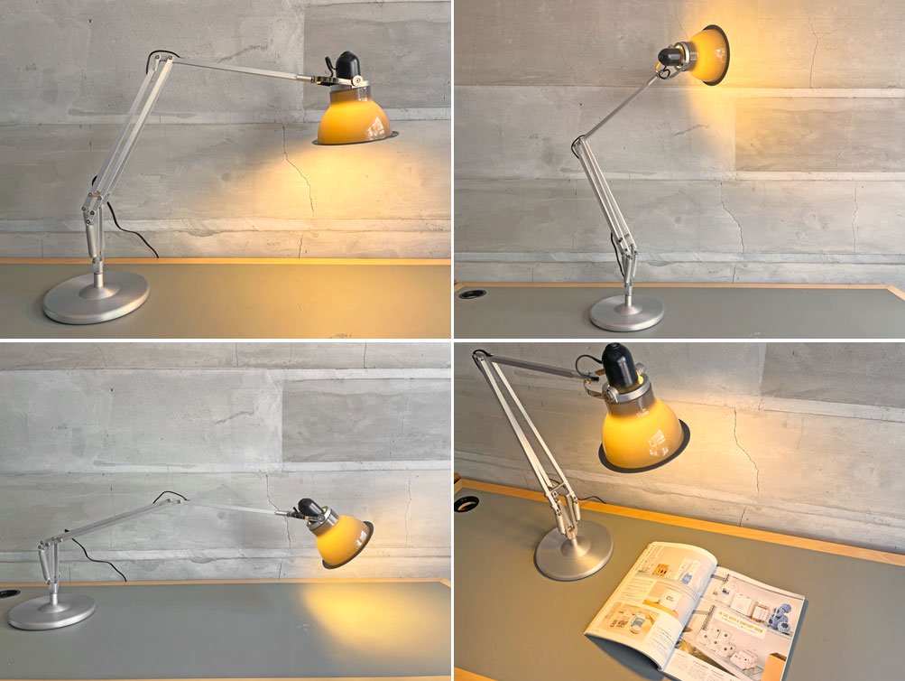 アングルポイズ ANGLEPOISE タイプ1228 Type 1228 デスクライト グレー タイプコレクション Type Collection 定価￥47,300- ♪