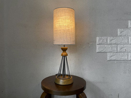 アクメファニチャー ACME Furniture ベゼル BETHEL TABLE LAMP テーブルランプ Sサイズ パイン材 布シェード USビンテージスタイル 定価￥23,100- ◎