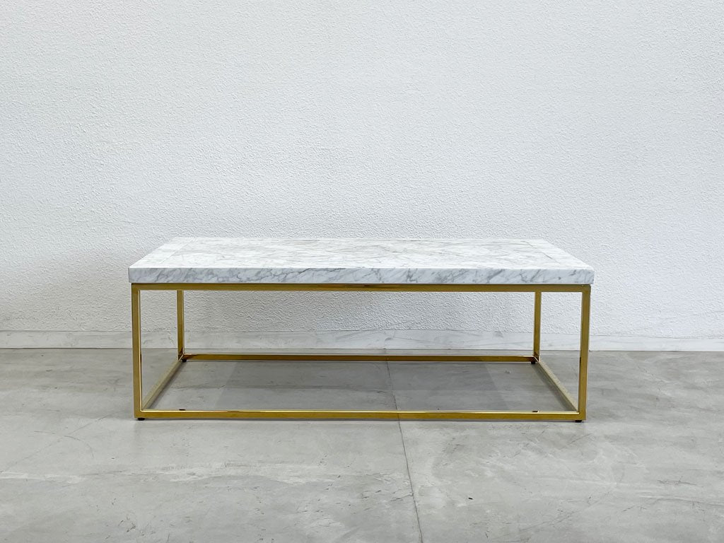 ハロ HALO ベルサイユ VERSAILLES コーヒーテーブル Coffee table 大理石 マーブルトップ天板 ゴールドフレーム アスプルンド取扱 19.8万円〓