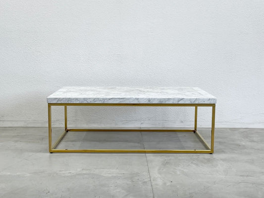 ハロ HALO ベルサイユ VERSAILLES コーヒーテーブル Coffee table 大理石 マーブルトップ天板 ゴールドフレーム アスプルンド取扱 19.8万円〓