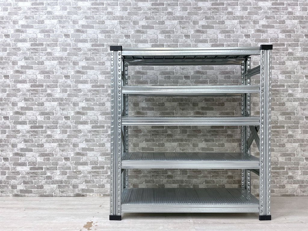 メタルシステム METALSISTEM SUPER123 スチールシェルフ STEEL SHELF 5段 アスプルンド取扱い インダストリアル W98×D34×H106cm 定価￥31,500- ●