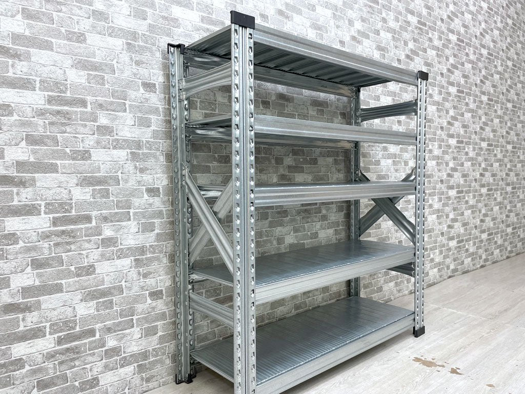 メタルシステム METALSISTEM SUPER123 スチールシェルフ STEEL SHELF 5段 アスプルンド取扱い インダストリアル W98×D34×H106cm 定価￥31,500- ●