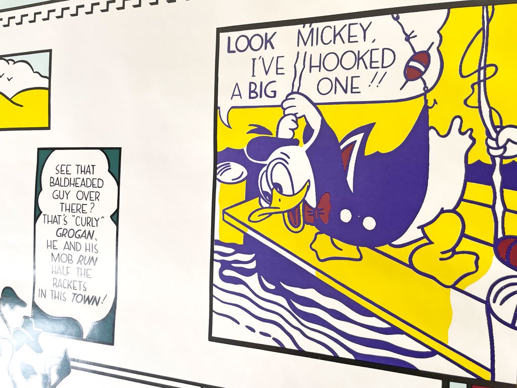 ロイ・リキテンスタイン Roy Lichtenstein アーティストスタジオ No.1 ルックミッキー Artist Studio No.1 (Look Mickey) ビンテージポスター ★