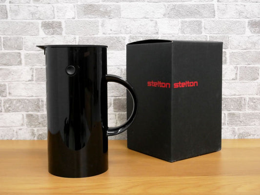 ステルトン Stelton バキュームジャグ Vacuum Jug EM77 500ml ブラック 935 エリック・マグヌッセン デンマーク 箱付き 美品 ●