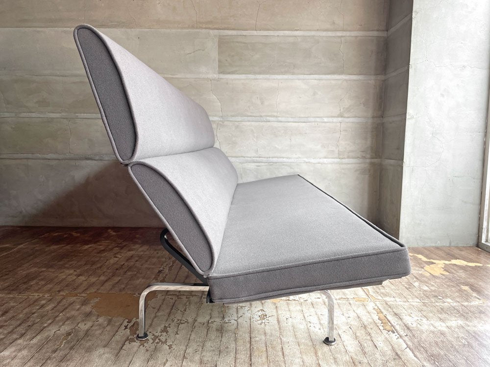 ハーマンミラー Herman Miller イームズソファ コンパクト 3Pソファ 3人掛けソファ グレー C&R. イームズ MoMA 参考価格\1,083,500-♪