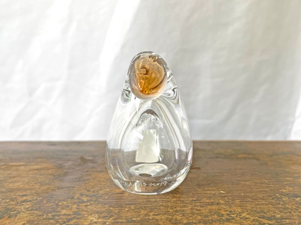 イッタラ iittala Birds by Toikka シエッポ Sieppo クリア × セビリアオレンジ SCOPE別注 2015年 74/1000 オイバ・トイッカ 箱付 ◇