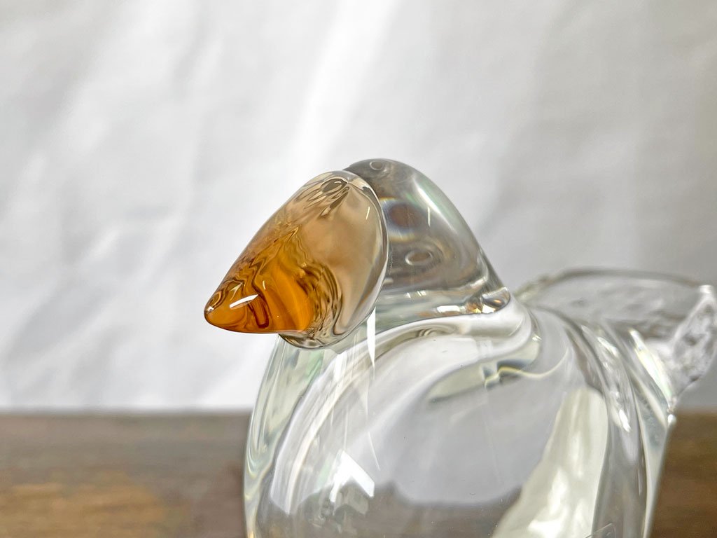 イッタラ iittala Birds by Toikka シエッポ Sieppo クリア × セビリアオレンジ SCOPE別注 2015年 74/1000 オイバ・トイッカ 箱付 ◇