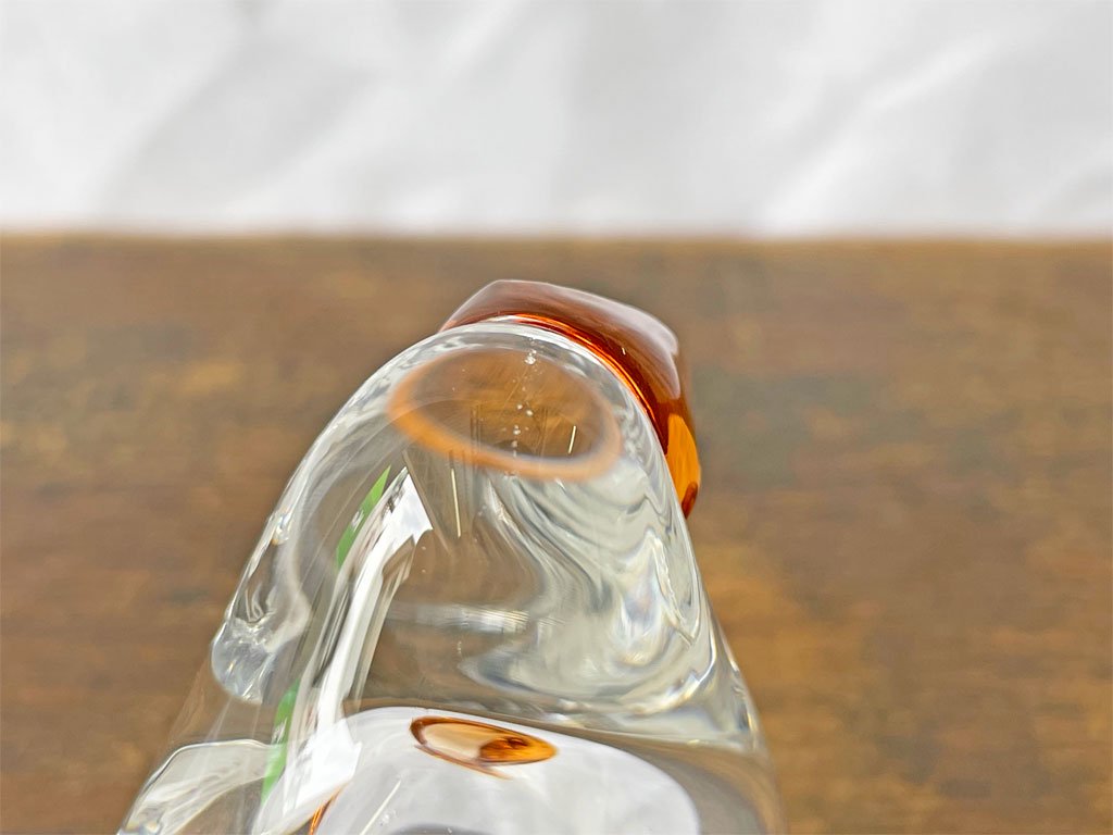 イッタラ iittala Birds by Toikka シエッポ Sieppo クリア × セビリアオレンジ SCOPE別注 2015年 74/1000 オイバ・トイッカ 箱付 ◇