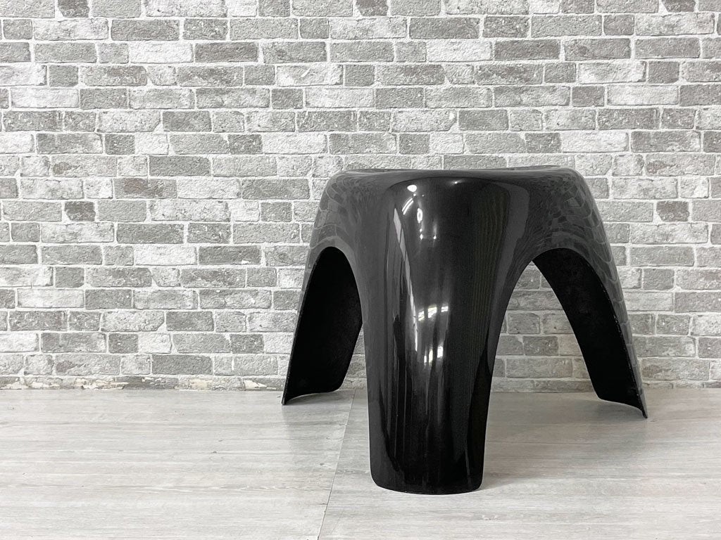 ハビタ habitat エレファントスツール Elephant Stool ブラック FRP製 柳宗理 ミッドセンチュリー 名作家具 イギリス ビンテージ 希少 ●