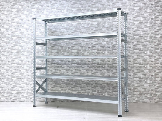 メタルシステム METALSISTEM SUPER123 スチールシェルフ STEEL SHELF 5段 アスプルンド取扱い インダストリアル W188×D41×H185cm 定価￥77,100- ●