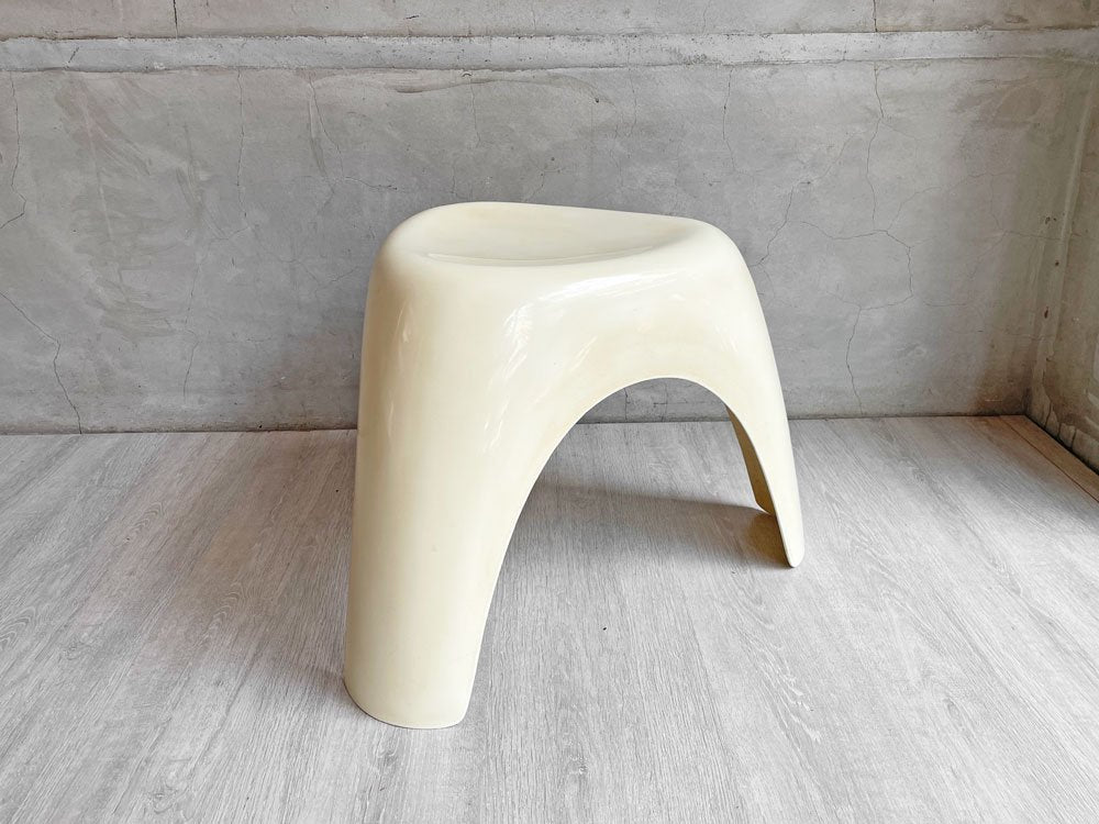 ハビタ habitat エレファントスツール Elephant Stool ホワイト FRP製 柳宗理 ミッドセンチュリー 名作家具 イギリス 希少 ♪