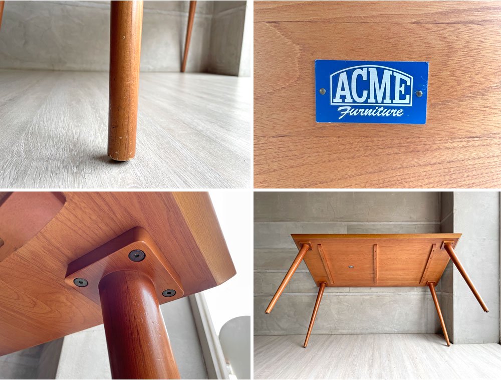 アクメファニチャー ACME Furniture カーディフ CARDIFF ダイニングテーブル ハックベリー材 W150cm USビンテージスタイル 定価￥84,700- ♪