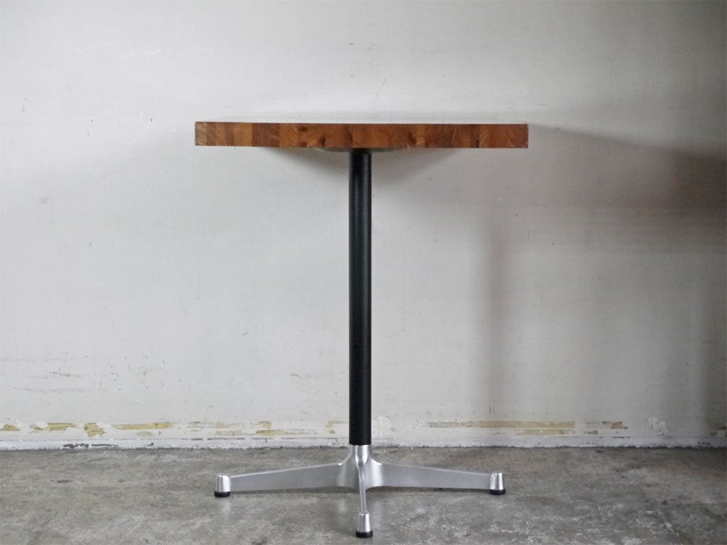 ミッドセンチュリーデザイン midcentury design 無垢集成材 カフェテーブル W60cm P.F.S.取扱 A ■