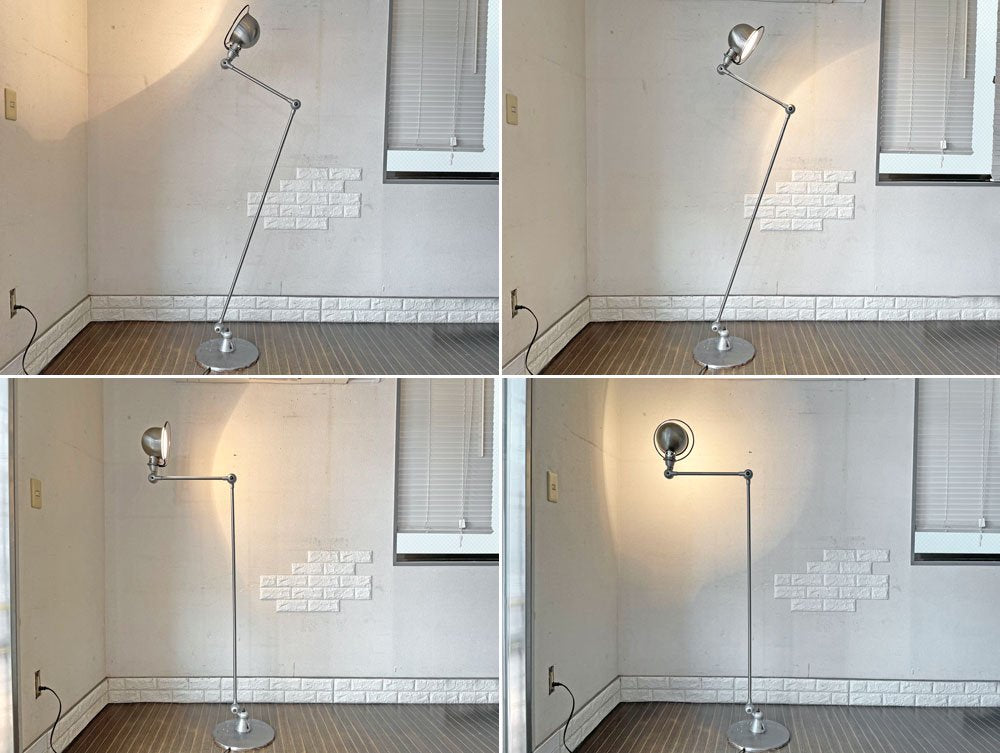 ジェルデ JIELDE フロアランプ 1240 FLOOR LAMP ブラッシュドスチール パシフィックファニチャーサービス取扱い P.F.S 定価123,200円 ◎