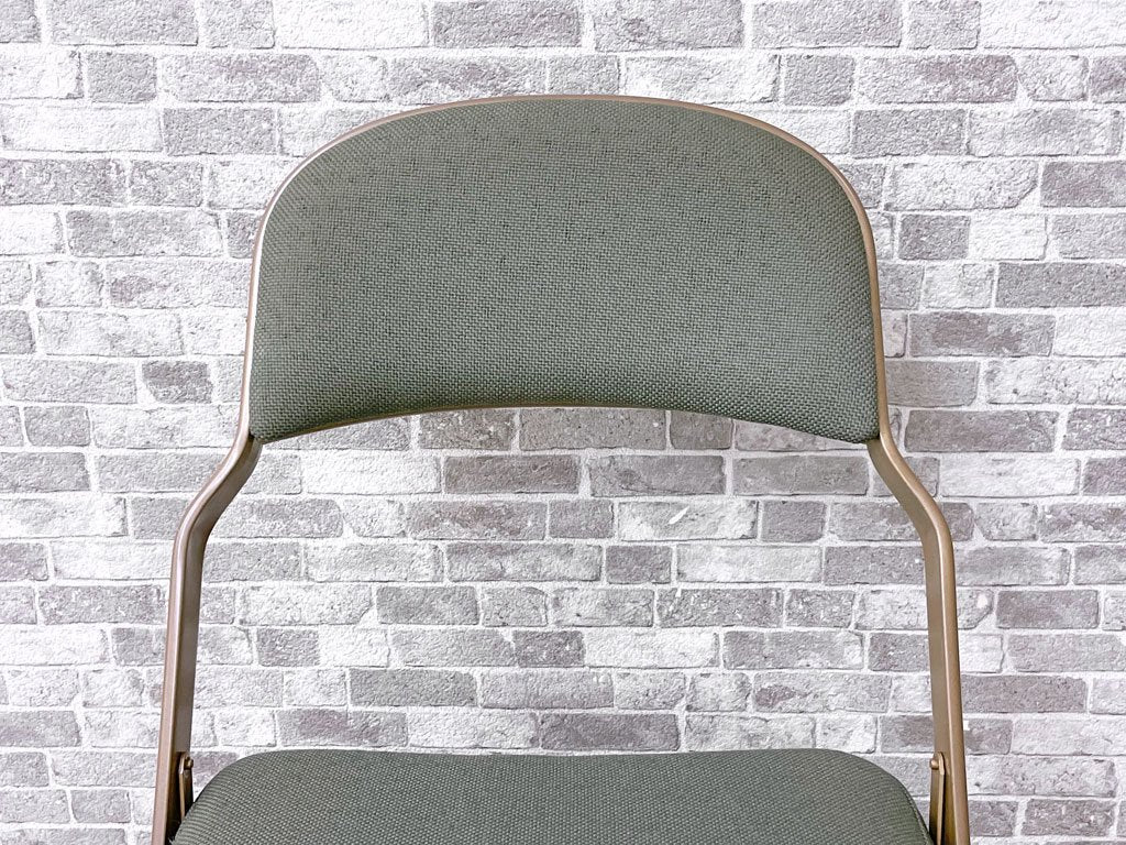 クラリン CLARIN フォールディングチェア FOLDING CHAIR フルクッション 折りたたみ グリーン インダストリアル アメリカ製 US家具 P.F.S.取扱 ●