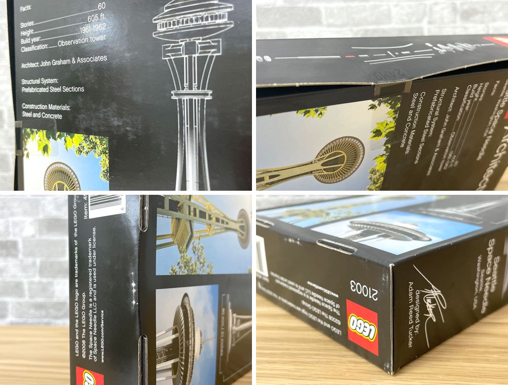 レゴ LEGO アーキテクチャー Architecture シアトルスペースニードル Seattle Space Needle 21003 箱付き 未開封品 サイン入り デンマーク ●