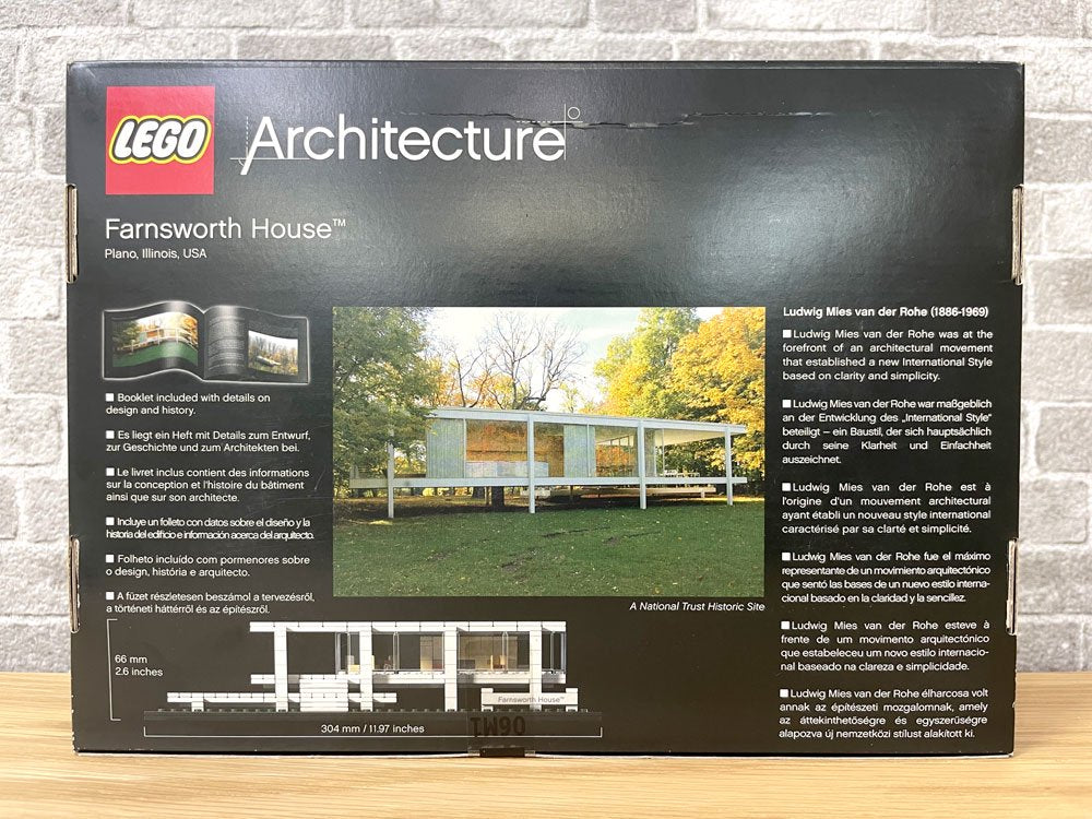 レゴ LEGO アーキテクチャー Architecture ファンズワース邸 Farnsworth House 21009 ミース・ファン・デルローエ 箱付き 未開封品 デンマーク ●