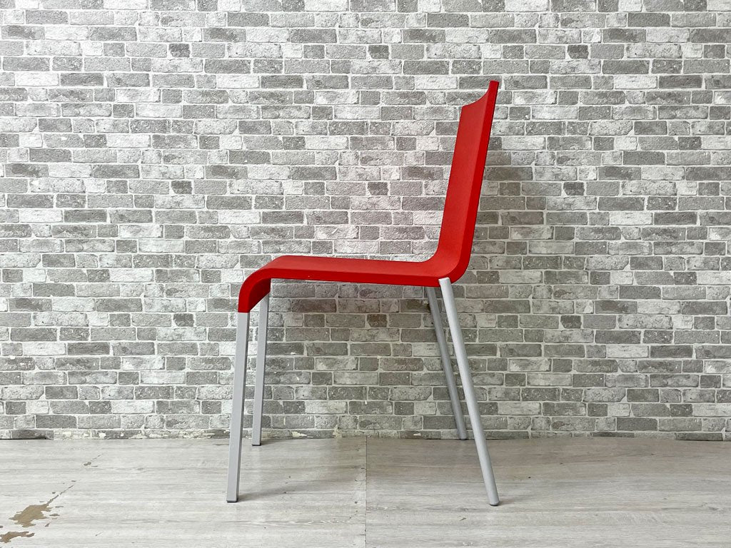 ヴィトラ vitra. ゼロスリー .03 ダイニングチェア スタッキングチェア マールテン・ヴァン・セーヴェレン Maarten Van Severen 参考価格77,000円 レッド系 A ●