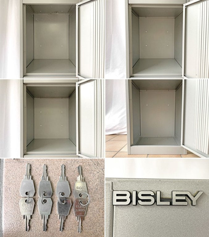 ビスレー BISLEY ベーシック BASIC BLシリーズ BL36/4 ロッカー 4枚扉 縦型 シルバー 鍵付 英国 H180cm 廃番品 ◇