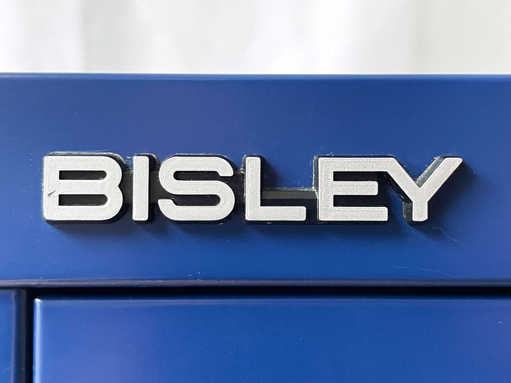 ビスレー BISLEY BASICシリーズ BA3/CD キャビネット 4段 ブルー デスクキャビネット 英国 廃番品 ◇