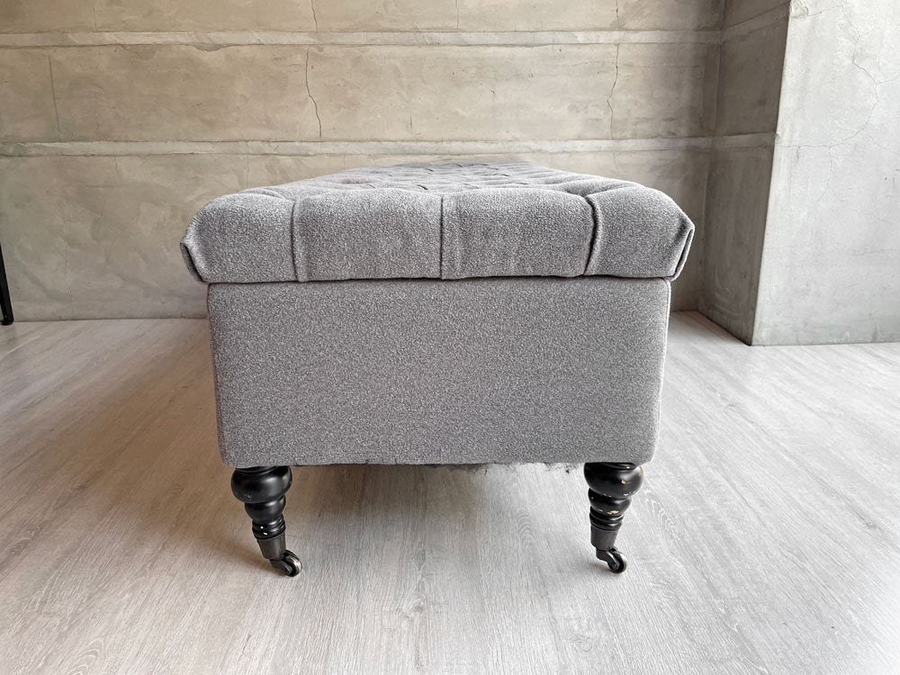 ノーブルハウス Noble House ジャスミン Jasimine Storage Ottoman ストレージベンチ ブランケットボックス ミックスグレー オットマン ♪