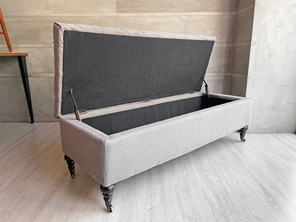 ノーブルハウス Noble House ジャスミン Jasimine Storage Ottoman ストレージベンチ ブランケットボックス ミックスグレー オットマン ♪