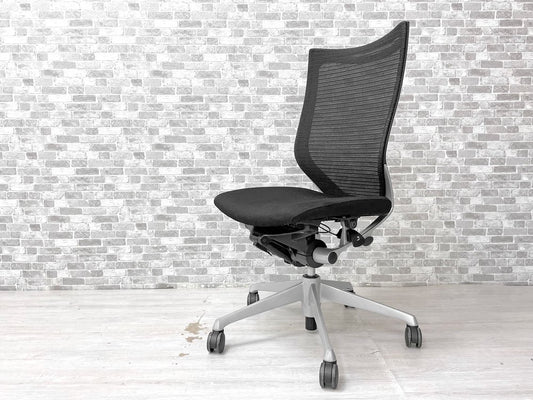 オカムラ okamura バロンチェア Baron Chair デスクチェア CP85DR FDF1 ハイバック スタンダードメッシュ ブラック ジョルジェット・ジウジアーロ  ●