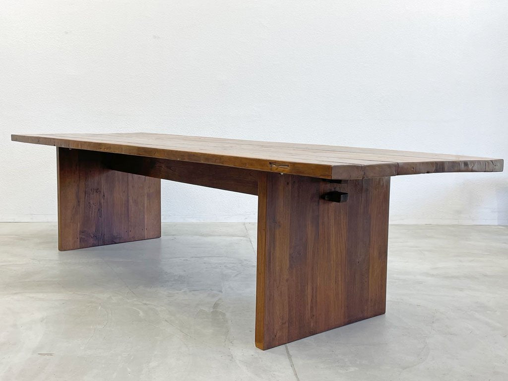 イデー IDEE パシフィックコレクション Pacific Collection フィオーレ テーブル FIORE TABLE オールドチーク無垢材 テーブル幅300ｃｍ 〓