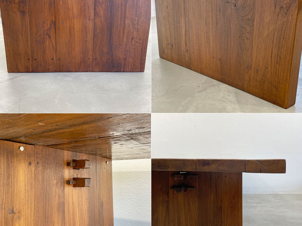 イデー IDEE パシフィックコレクション Pacific Collection フィオーレ テーブル FIORE TABLE オールドチーク無垢材 テーブル幅300ｃｍ 〓