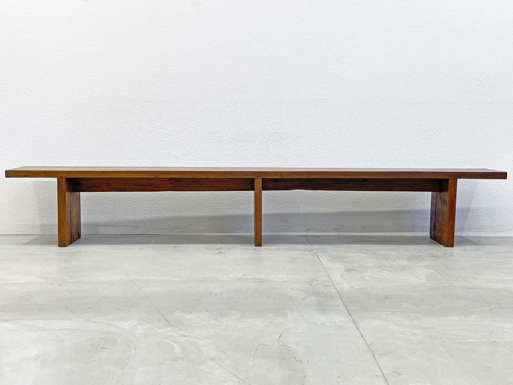 イデー IDEE パシフィックコレクション Pacific Collection フィオーレ ベンチ FIORE TABLE オールドチーク無垢材 ベンチ幅 300ｃｍ 〓