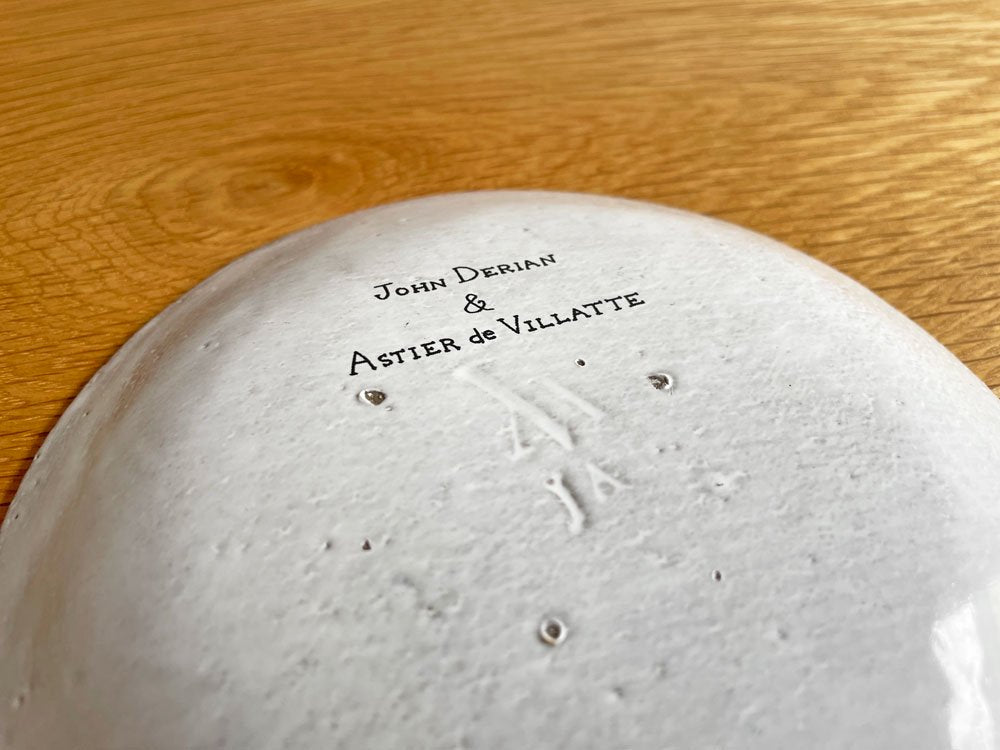 アスティエ・ド・ヴィラット Astier de Villatte ジョンデリアン John Derian クローバー ソーサー Φ13.5cm 食器 ♪