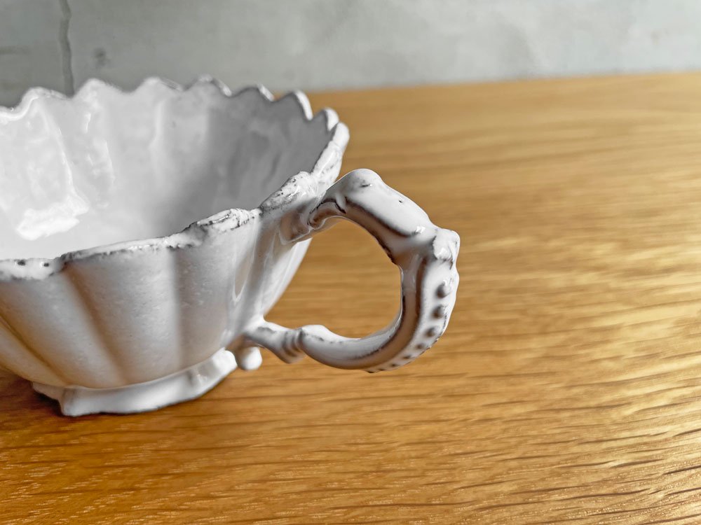 アスティエ・ド・ヴィラット Astier de Villatte マーガレット Marguerite ティーカップ Φ9.5cm 食器 B ♪