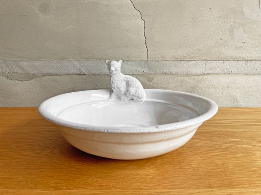 アスティエ・ド・ヴィラット Astier de Villatte CHIEN ET CHAT ボウル W25cm 食器 丸皿 ♪