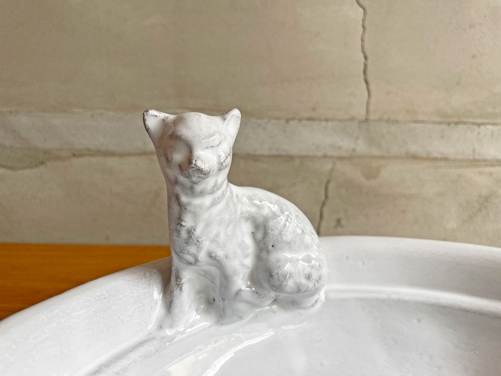 アスティエ・ド・ヴィラット Astier de Villatte CHIEN ET CHAT ボウル W25cm 食器 丸皿 ♪