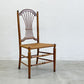 アーリーアメリカン シーフバック サイドチェア Sheaf Back Side Chair ダイニングチェア ラッシ張り 〓