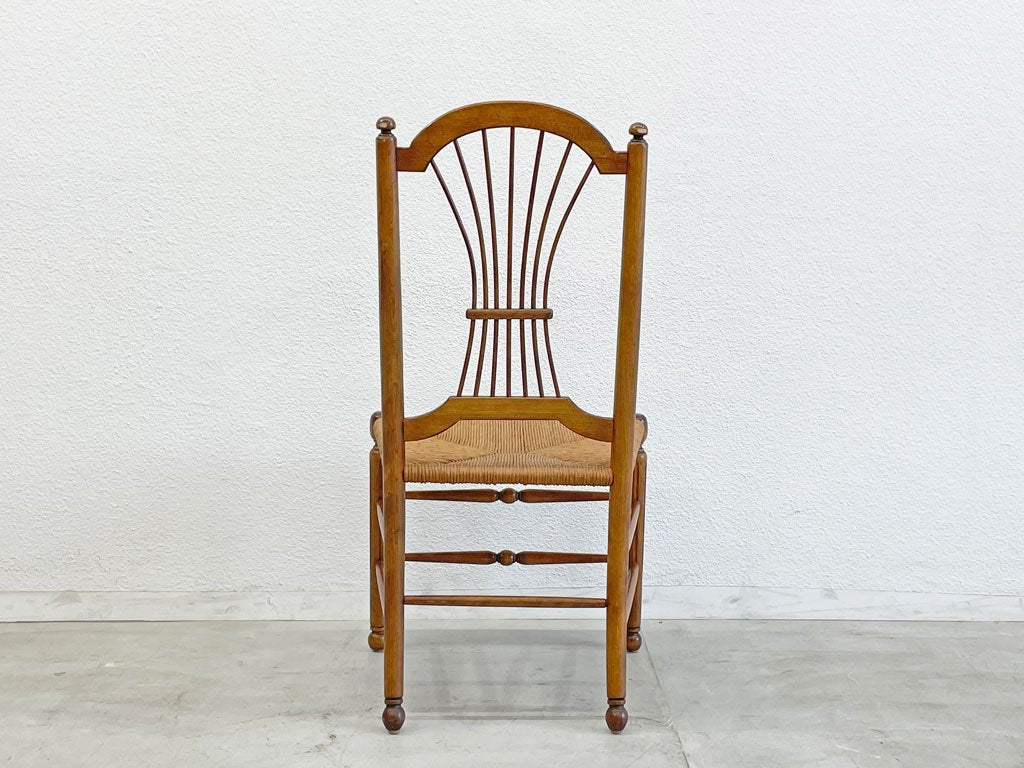 アーリーアメリカン シーフバック サイドチェア Sheaf Back Side Chair ダイニングチェア ラッシ張り 〓