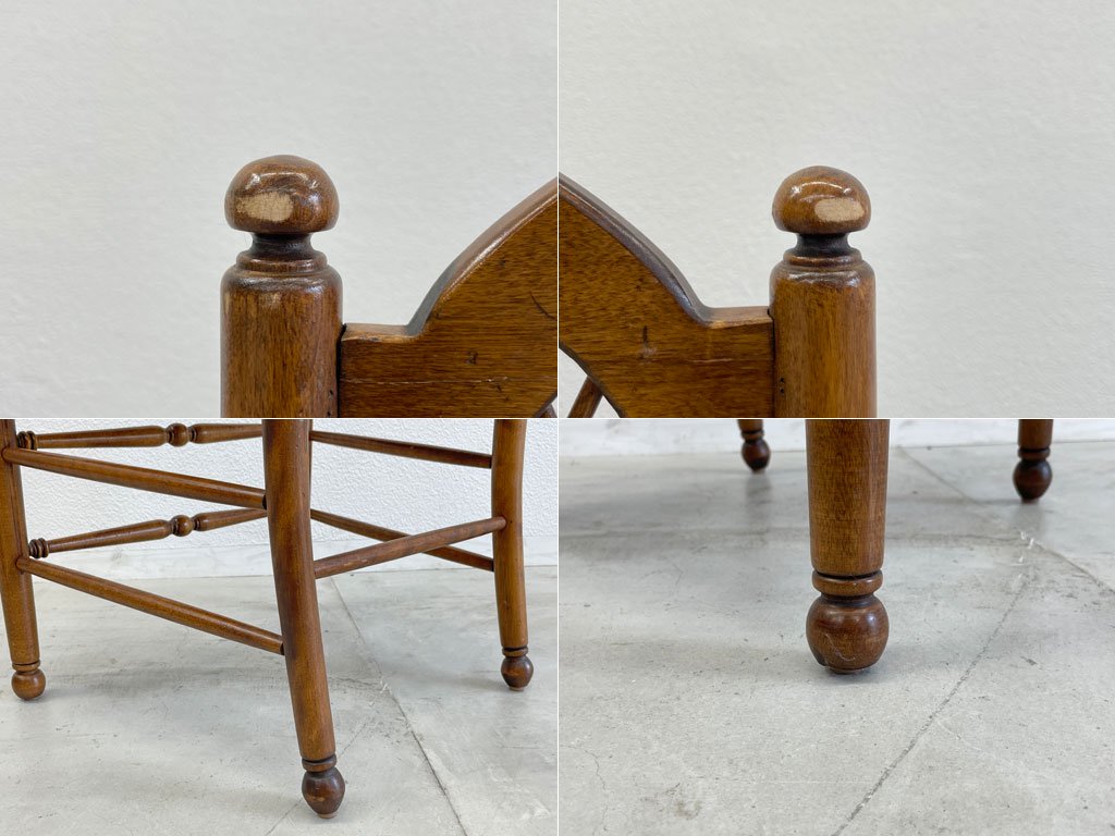 アーリーアメリカン シーフバック サイドチェア Sheaf Back Side Chair ダイニングチェア ラッシ張り 〓