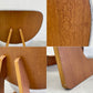 天童木工 TENDO ビンテージ 低座椅子 チーク材柾目 ローチェア 座面張替済 グレー 長大作 グッドデザイン 和モダン 〓