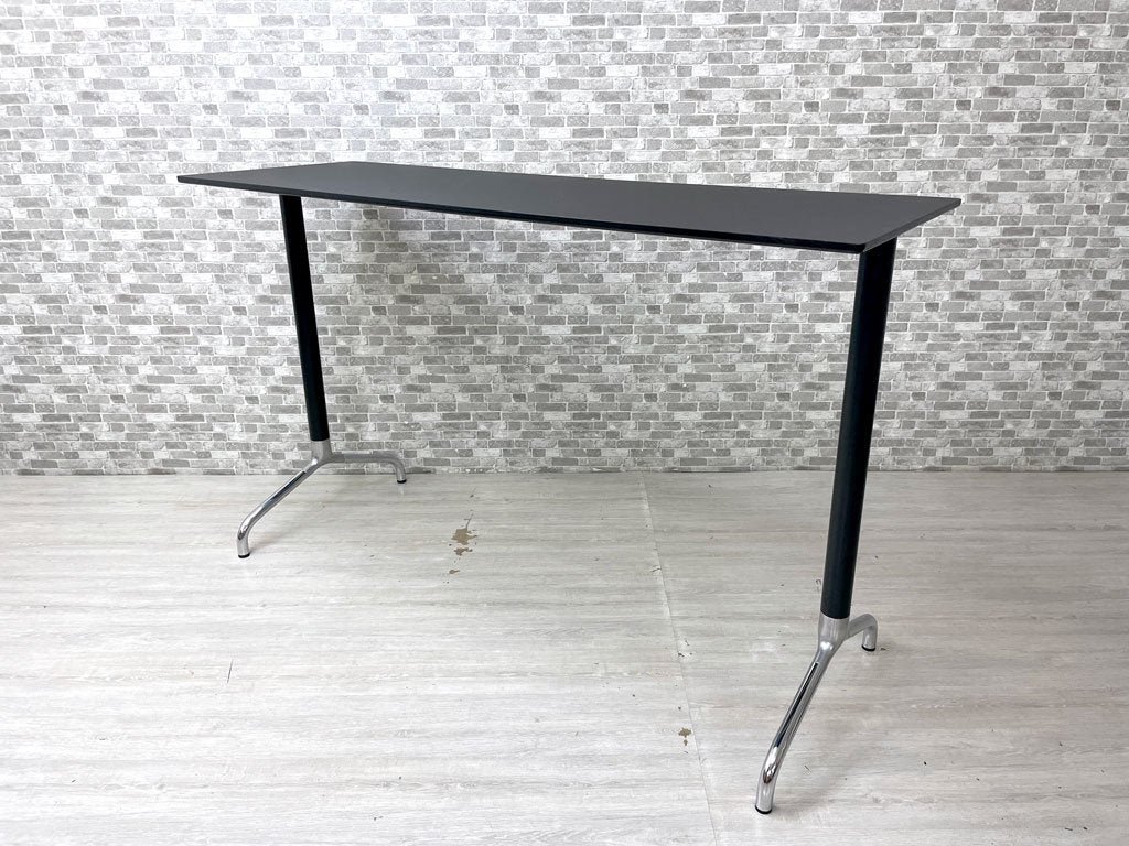 ラナス・ラディウス RANDERS＋RANIUS A/S カウンターテーブル スタンディングデスク ラミネート天板 スチールレッグ ブラック 高さ110cm 北欧 ダニッシュモダン ●