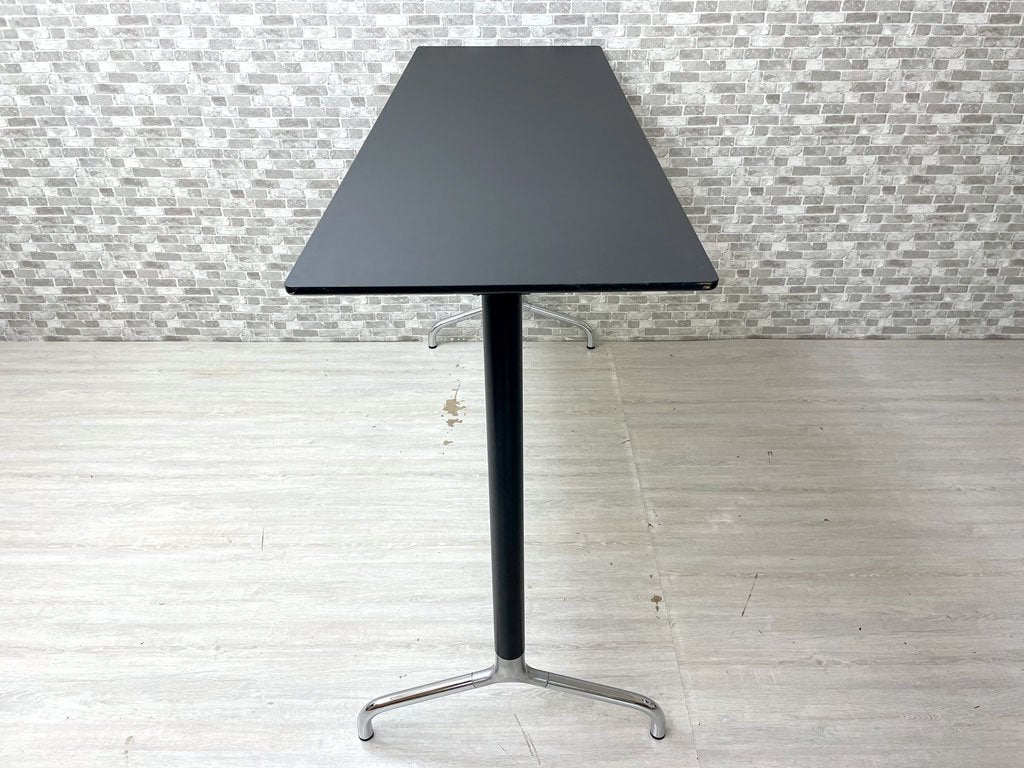 ラナス・ラディウス RANDERS＋RANIUS A/S カウンターテーブル スタンディングデスク ラミネート天板 スチールレッグ ブラック 高さ110cm 北欧 ダニッシュモダン ●