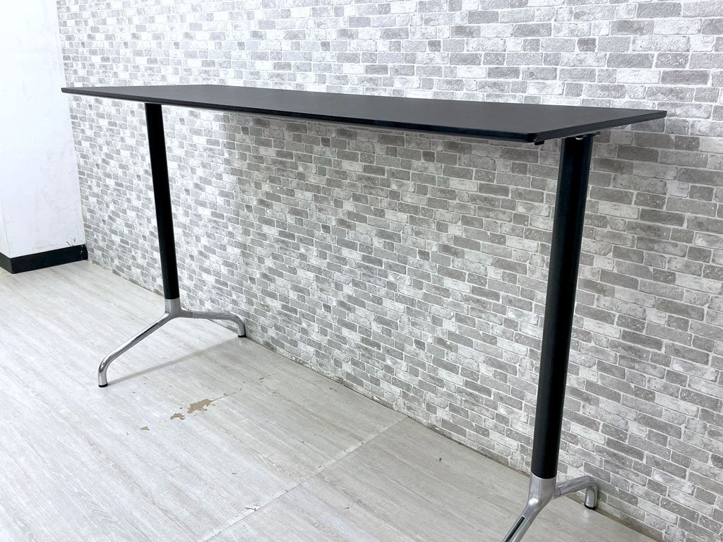 ラナス・ラディウス RANDERS＋RANIUS A/S カウンターテーブル スタンディングデスク ラミネート天板 スチールレッグ ブラック 高さ110cm 北欧 ダニッシュモダン ●